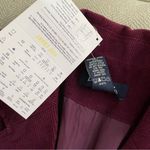 NWT QVC Denim & Co Merlot Burgundy Corduroy Blazer L Red Size L Photo 6