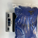 Talbots  electric blue cable knit button lambswool soft knit crewneck sweater M Photo 7