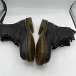 Dr. Martens 1460 Smooth Leather Boots Womens Size 8 Black Lace Up Photo 2