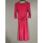 Kate & Mallory  Pink Long Sleeve Corset Waist Long Dress Size Small Photo 6