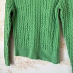 Gap Vintage 90s y2k  lime green cable knit preppy crewneck sweater size M Photo 3