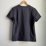 FIGS Women's Catarina One Pocket Scrub Top in Charcoal, Size Medium Photo 7