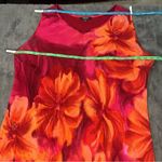 Karen Kane Red and Orange Sheath Midi Dress V-neck Sleeveless Photo 4