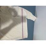 Madewell white sweater size S cotton waffle knit v neck quarter sleeves Photo 7