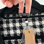 Bloomchic Black & White 90’s Houndstooth Plaid Knot Cardigan Blazer Jacket Size 26 Photo 1