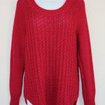 Calvin Klein Jeans Ladies' Crew Neck Sweater in Persian Red sz L Photo 0