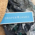 Draper James Tan and Blue Woven Tote Bag with Floral Scarf Photo 2