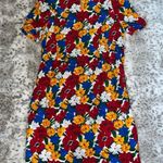 Vintage floral short sleeve Dividends Maternity Dress Multi Size 8 Photo 0
