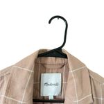 Madewell  Breezewoven Larsen Blazer in Windowpane Sandstone Photo 3