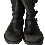 UGG  Women's Becket Black Leather Boots‎ 1005380 Moto Photo 1