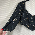 Wilfred  Black Lolita Floral Puff Sleeve‎ Crop Top Photo 3