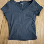 Hollister Notch Neck Dark Teal Tee Photo 0