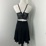 Lulus  Lush Small Black Perfect Evening Lace Skater Mini Dress Photo 6