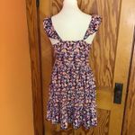 Bright Floral Feminine Ruffled Sun Dress Size XS Photo 6