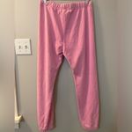 Saltwater Luxe  prism pink jogger with heart. Inside is French terry size small Photo 3