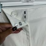 Talbots White Wide Leg Crop Pants Cargo Pockets Size 16 Photo 5