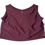 Honey Mark Swim Tank Top Women 3XL Burgundy V Photo 0