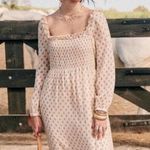 Sézane Sezane Lina Silk Blend Long Sleeve Maxi Dress Size US 2 FR 34 Photo 2