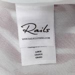 Rails  Frida Rust Zebra Midi Dress Sleeveless Ruffle Front Tie Waist Women’s L Photo 12