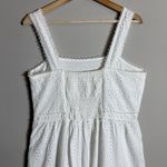Chelsea and Violet Lace Eyelet Smocked Midi Dress Women's Large White Cottagecore Photo 8
