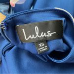 Lulus  Joyful Noise Denim Blue Floral Print Mini Dress Size‎ XS Photo 5