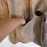 Austin Reed Light Brown 100% Linen Tunic Boyfriend Jacket Lightweight Size 10 Photo 5