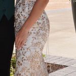 Colette Sparkly Gold And White Prom Dress Size 00 Photo 7