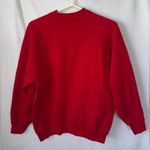 Fruit of the Loom Vintage  size large red floral sweatshirt Photo 4