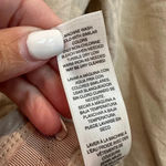 White House | Black Market Linen Blend Tan Full Zip Rose Gold Jacket Size 0 WHBM Photo 12