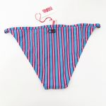 Solid & Striped NWT | The LuLu Blue Pink Tropical Stripe Bikini Bottom Sz. Large Photo 3