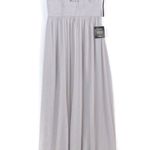 Lulus Cherish the Night Grey Lace Maxi Dress Women’s Size Small Photo 3