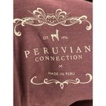 Peruvian Connection  Tank Top Women Size Medium‎ Wine Purple Pima Cotton Stretch Photo 2