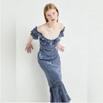 Free People  Bali Santa Cruz Maxi Embroidered Floral Dress S Photo 4