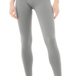 Alo seamless high waisted ribbed legging sterling size XS NEW Gray Photo 0
