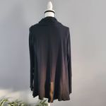 Terez Women's Black Zip-Up Drape Jacket M Photo 1