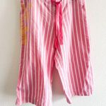 Juicy Couture Pink Stripe Love from Juicy Capri Pants Size Medium Photo 0