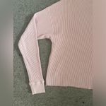 Abercrombie & Fitch Waffle Oversized Crop Long-Sleeve Crew Top Photo 4