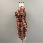 Madden NYC Ruched Plaid Dress Photo 6