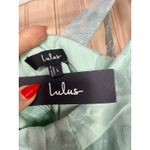 Lulus NWT  Glamorous Sweetie Sage Burnout Tie-Strap Bustier Midi Dress Gala L Photo 6