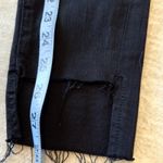 frame denim NWT FRAME‎ Le High Skinny High Rise Straight Fit Black Jeans Size 23 Raw Hem Photo 8