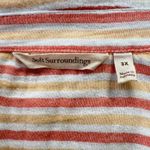 Soft Surroundings  Button Down Shirt Striped 100% Cotton Long Sleeve Top‎ Size 3X Photo 3