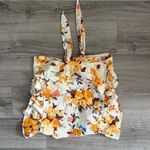 Abercrombie & Fitch Floral V-Neck Tie Waist Blouse Statement 100% Cotton Size XS Photo 2