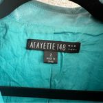 Lafayette 148  New York Women’s Teal 100% Leather Zipper Jacket Size 2‎ Photo 1