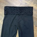 PINK - Victoria's Secret Victoria’s Secret PINK Womens XS Low Rise Black Cheetah Foldover Leggings Skinny Photo 7