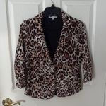 Leopard Print Women's Jacket crescent, and Willow size medium Brown Photo 0