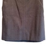 Loft  pencil skirt black textured back zipper M lined knee length straight Photo 3