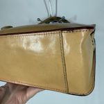 Vintage Monsac yellow leather shoulder purse 7x10x3.5" 6" Handle Photo 4