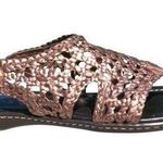 Donald Pliner Copper Metallic Leather Flexible Sole Shoe Sandal New NWT $245 Gold Size 6 Photo 0