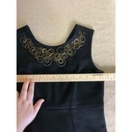 Laundry by Shelli Segal Laundry  Black Dress  Size 4  Sleeveless with Copper Detail Knee Length EUC Photo 4