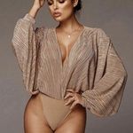 Amazing Lace NWT Elegant Pleated Bodysuit  Photo 0